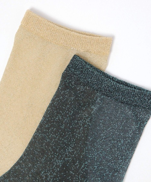 LAKOLE(ラコレ)の「シアーラメクルーソックス / 970284(ソックス/靴下・レディース・ライトグレー/ライトグリーン/ブラック/ライトブルー/ホワイト/サンドグレー/イエロー/ロイヤルブルー/ネイビー/桜/ブラウン・FREE)」の12枚目の写真