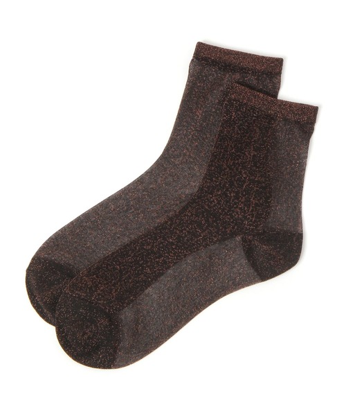 LAKOLE(ラコレ)の「シアーラメクルーソックス / 970284(ソックス/靴下・レディース・ライトグレー/ライトグリーン/ブラック/ライトブルー/ホワイト/サンドグレー/イエロー/ロイヤルブルー/ネイビー/桜/ブラウン・FREE)」の15枚目の写真