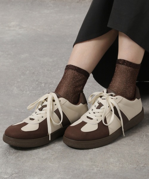 LAKOLE(ラコレ)の「シアーラメクルーソックス / 970284(ソックス/靴下・レディース・ライトグレー/ライトグリーン/ブラック/ライトブルー/ホワイト/サンドグレー/イエロー/ロイヤルブルー/ネイビー/桜/ブラウン・FREE)」の14枚目の写真