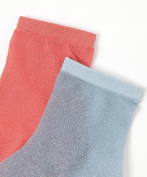 LAKOLE(ラコレ)の「シアーラメクルーソックス / 970284(ソックス/靴下・レディース・ライトグレー/ライトグリーン/ブラック/ライトブルー/ホワイト/サンドグレー/イエロー/ロイヤルブルー/ネイビー/桜/ブラウン・FREE)」の16枚目の写真