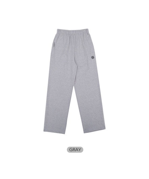 muahmuah(ムーアムーア)の「A'GEM/9 × .kom『muah muah/ムーアムーア』LOGO POINT TRAINING PANTS/ロゴポイント トレーニングパンツ(スウェットパンツ・レディース・ブラック/グレー・FREE)」の8枚目の写真