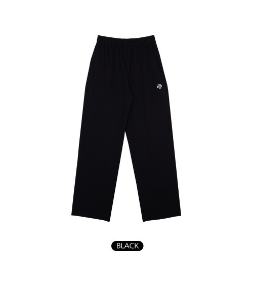 ●muahmuah● Logo Stitch Training Pants 2color _MUP24104_ A'GEM/9 × .kom『muah muah/ムーアムーア』LOGO POINT TRAINING