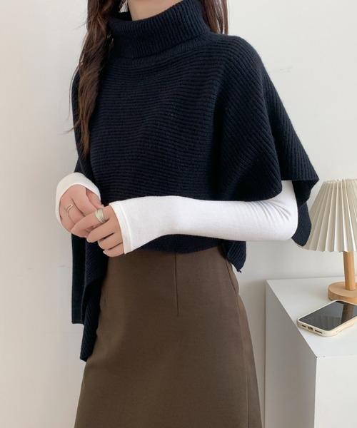 専用⭐︎アトリエggバルキータートルネック新品size1ハーフ 先行】グランディッチウールプルオーバー（タートルネック