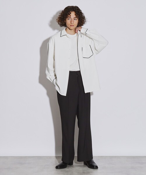 tk.TAKEO KIKUCHI（ティーケータケオキクチ）の「◆パイピングデザインシャツ（シャツ/ブラウス・メンズ・ホワイト系5/ブラック系4・02/03）」の20枚目の写真