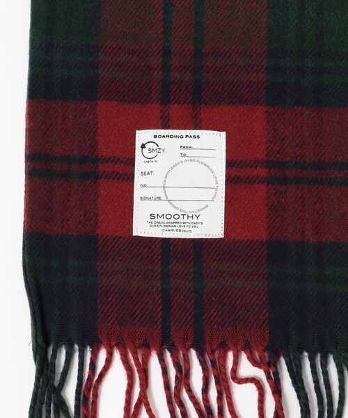 Smoothy（スムージー）の「SMOOTHY / チェック リング マフラー 23（マフラー・キッズ・グリーン/レッド/レッド系その他6/ホワイト/ブラック・ONE SIZE）」の16枚目の写真