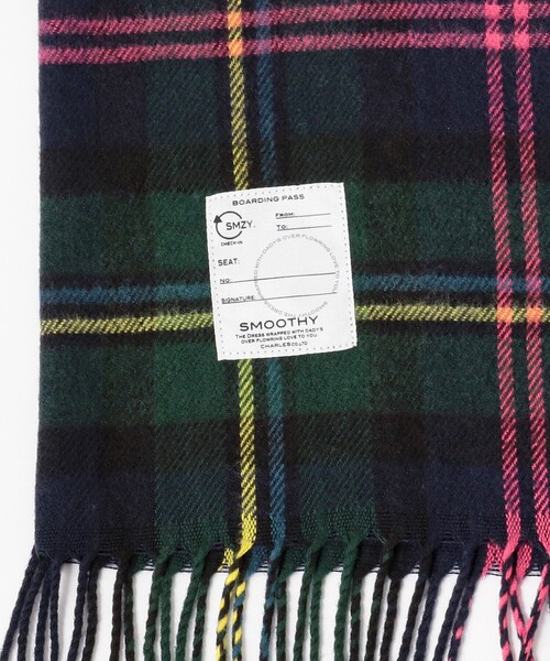 Smoothy（スムージー）の「SMOOTHY / チェック リング マフラー 23（マフラー・キッズ・グリーン/レッド/レッド系その他6/ホワイト/ブラック・ONE SIZE）」の19枚目の写真