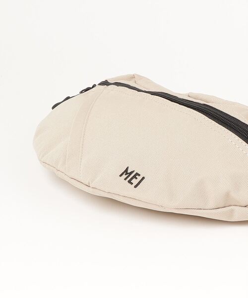 MEI（メイ）の「ST: MEI メイ  BOTTOMLINE ウエストバッグ（ボディバッグ/ウエストポーチ・レディース・ブラック/オリーブ/ベージュ/グレー/ブルー・FREE）」の7枚目の写真