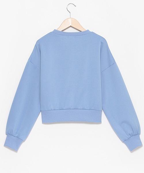 by LOVEiT(バイラビット)の「ロゴエンボスプルオーバー(スウェット・キッズ・ブルーグレー/アイボリー/ブラック・120cm/130cm/140cm/150cm/160cm)」の5枚目の写真
