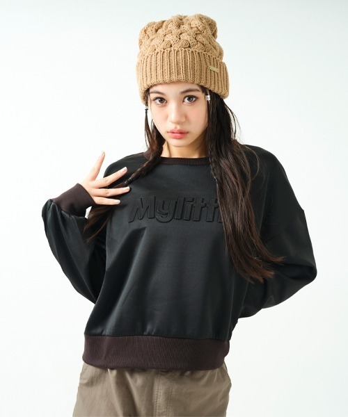 by LOVEiT(バイラビット)の「ロゴエンボスプルオーバー(スウェット・キッズ・ブルーグレー/アイボリー/ブラック・120cm/130cm/140cm/150cm/160cm)」の13枚目の写真