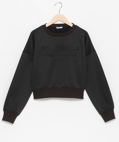 by LOVEiT(バイラビット)の「ロゴエンボスプルオーバー(スウェット・キッズ・ブルーグレー/アイボリー/ブラック・120cm/130cm/140cm/150cm/160cm)」の15枚目の写真