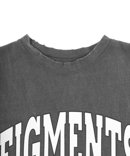 Figments(フィグメンツ)の「ヴィンテージカレッジロゴロンT(Tシャツ/カットソー・レディース・パープル/ピンク/スミクロ・FREE)」の13枚目の写真