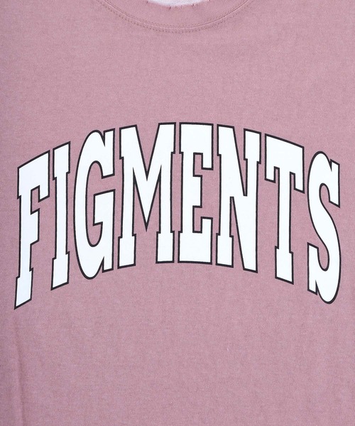 Figments(フィグメンツ)の「ヴィンテージカレッジロゴロンT(Tシャツ/カットソー・レディース・パープル/ピンク/スミクロ・FREE)」の16枚目の写真