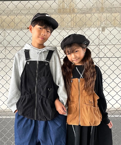 JAM & LINK（ジャムアンドリンク）の「コーデュロイ ベスト（ベスト・キッズ・ブラウン/ブラック・110-130cm/140-155cm）」の7枚目の写真