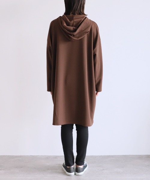 reca（レカ）の「ロングパーカーチュニック（チュニック・レディース・ブラック/ベージュ/ブラウン・FREE）」の18枚目の写真