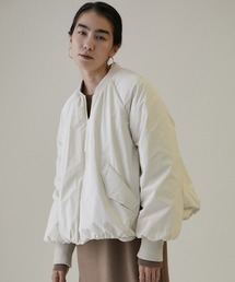 SALON adam et rope' | 【WEB限定】ギャザーショートダウンブルゾン(ダウンジャケット/コート)
