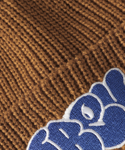OBEY(オベイ)の「【OBEY / オベイ】SLAP BEANIE:ビーニー(ニットキャップ/ビーニー・レディース・キャメル/ブラック・FREE)」の5枚目の写真