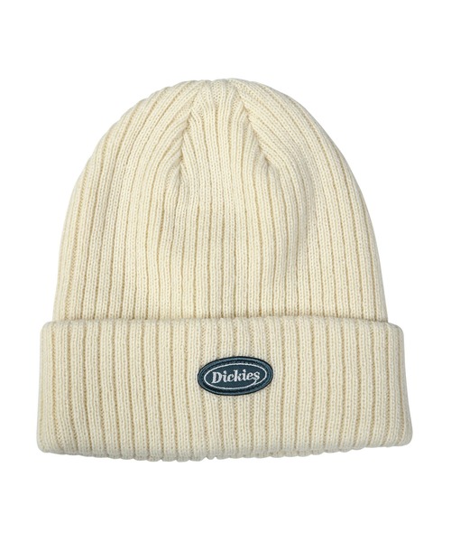 Dickies(ディッキーズ)の「Dickies ディッキーズ CALIF LOGO WAPPEN KNIT CAP(ニットキャップ/ビーニー・メンズ・ホワイト/グレー/ブラック・FREE)」の2枚目の写真