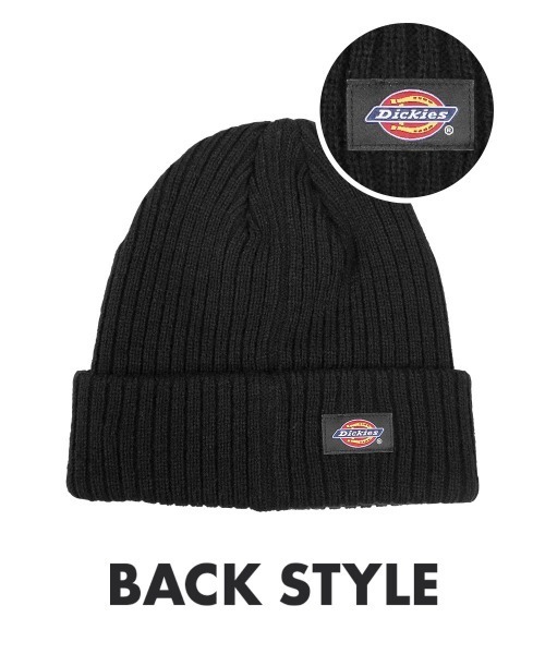 Dickies(ディッキーズ)の「Dickies ディッキーズ CALIF LOGO WAPPEN KNIT CAP(ニットキャップ/ビーニー・メンズ・ホワイト/グレー/ブラック・FREE)」の4枚目の写真