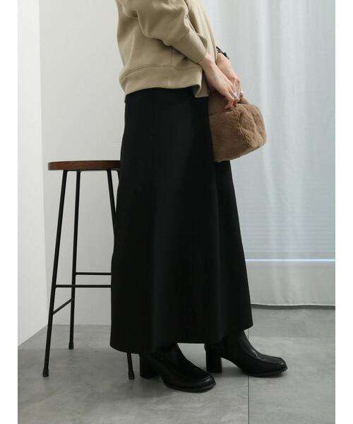 Samansa Mos2 blue（サマンサモスモスブルー）の「◎スポンジニットフレアスカート（スカート・レディース・ブラック/ネイビー/レッド・F）」の5枚目の写真