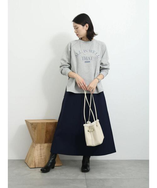 Samansa Mos2 blue（サマンサモスモスブルー）の「◎スポンジニットフレアスカート（スカート・レディース・ブラック/ネイビー/レッド・F）」の13枚目の写真