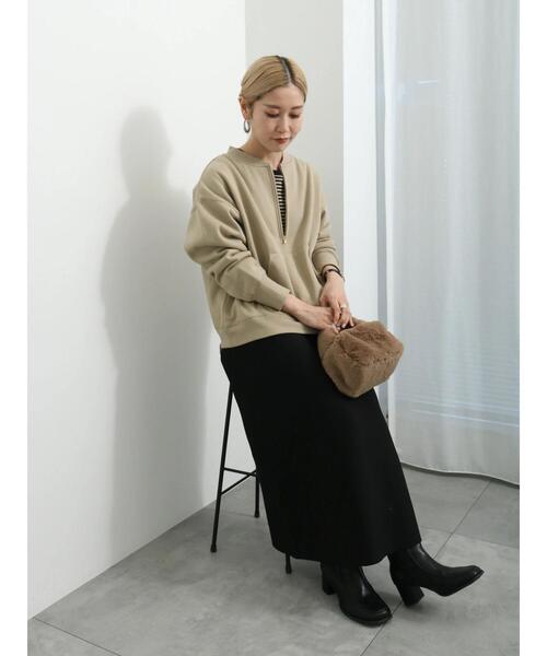 Samansa Mos2 blue（サマンサモスモスブルー）の「◎スポンジニットフレアスカート（スカート・レディース・ブラック/ネイビー/レッド・F）」の19枚目の写真