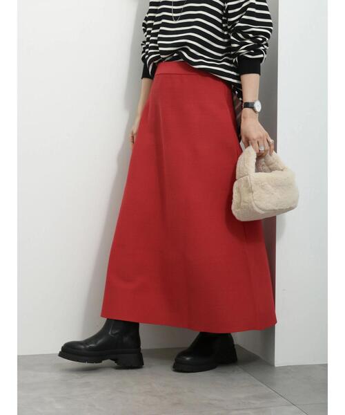 Samansa Mos2 blue（サマンサモスモスブルー）の「◎スポンジニットフレアスカート（スカート・レディース・ブラック/ネイビー/レッド・F）」の21枚目の写真