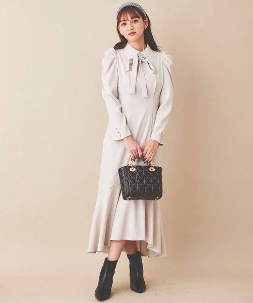 CHICWISH★刺繍ドルマンイレヘムワンピース☆ ドロストデザインイレヘムワンピース | レディース服