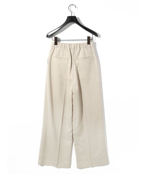 MIDIUMISOLID(ミディウミソリッド)の「MIDIUMISOLID for Ladies リネンライクワイドストレートパンツ(その他パンツ・レディース・ベージュ/ブラック/イエロー・FREE)」の21枚目の写真