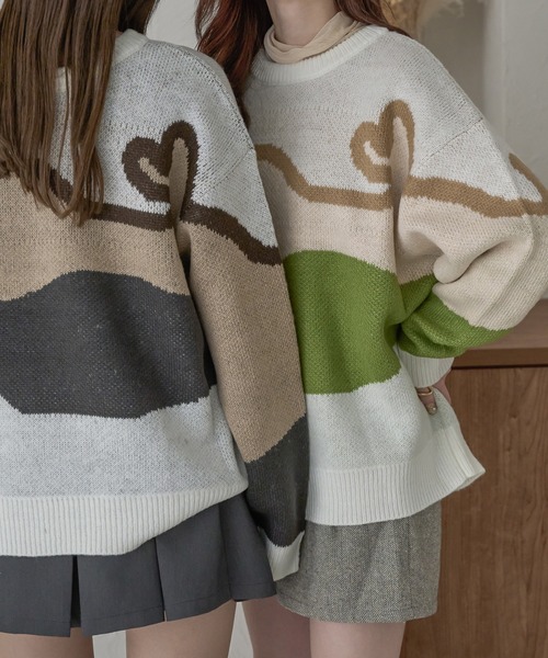 Ambre Neige（アンブルネージュ）の「2wayニュアンスグラデーションニット／【WEB/EC限定商品】（ニット/セーター・レディース・グレー系その他/ホワイト系その他/ブラウン系その他・FREE）」の14枚目の写真