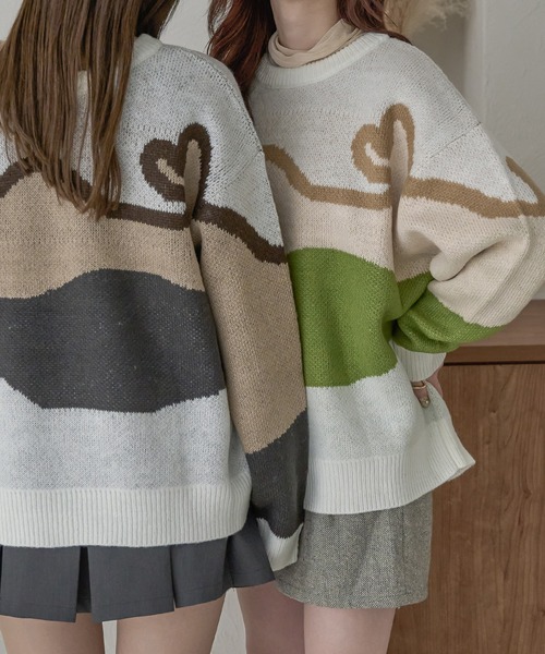 Ambre Neige（アンブルネージュ）の「2wayニュアンスグラデーションニット／【WEB/EC限定商品】（ニット/セーター・レディース・グレー系その他/ホワイト系その他/ブラウン系その他・FREE）」の15枚目の写真