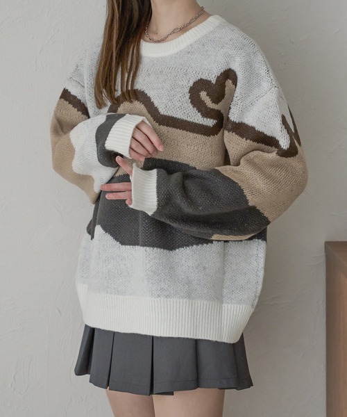 Ambre Neige（アンブルネージュ）の「2wayニュアンスグラデーションニット／【WEB/EC限定商品】（ニット/セーター・レディース・グレー系その他/ホワイト系その他/ブラウン系その他・FREE）」の21枚目の写真