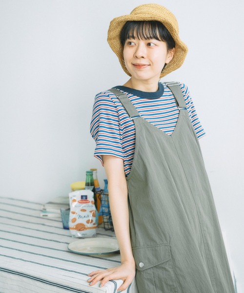 PAR ICI（パーリッシィ）の「コットンナイロンウェザー アーミーワンピース（ワンピース・レディース・カーキ/ブラック・FREE）」の18枚目の写真