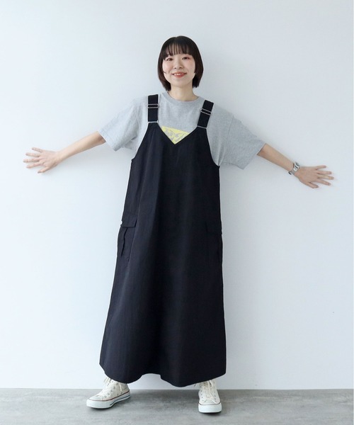 PAR ICI（パーリッシィ）の「コットンナイロンウェザー アーミーワンピース（ワンピース・レディース・カーキ/ブラック・FREE）」の21枚目の写真