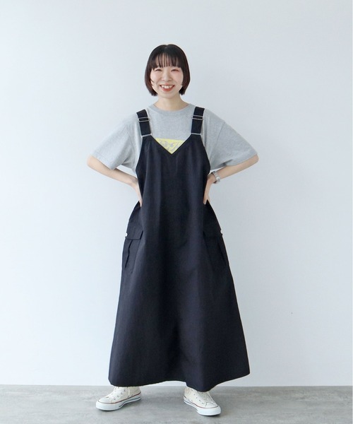 PAR ICI（パーリッシィ）の「コットンナイロンウェザー アーミーワンピース（ワンピース・レディース・カーキ/ブラック・FREE）」の20枚目の写真