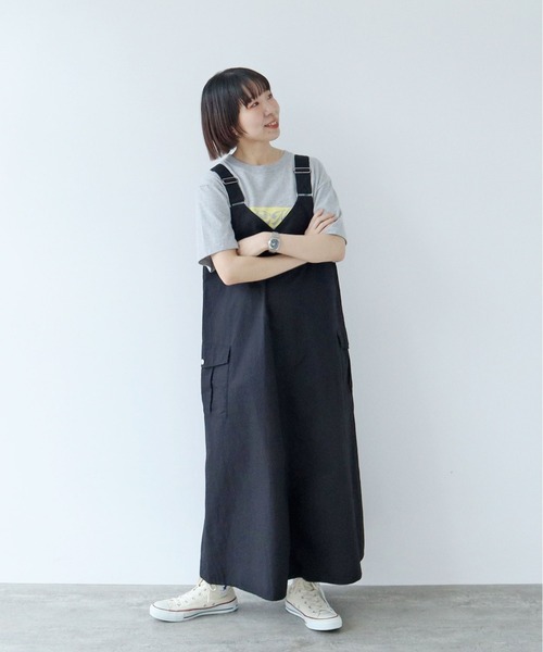 PAR ICI（パーリッシィ）の「コットンナイロンウェザー アーミーワンピース（ワンピース・レディース・カーキ/ブラック・FREE）」の22枚目の写真