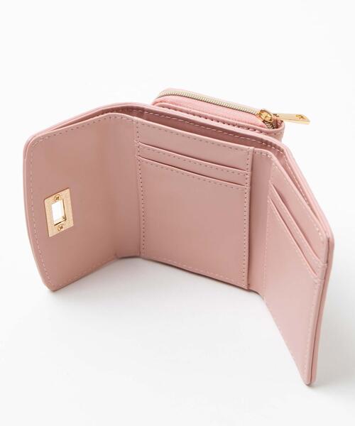 WEGO（ウィゴー）の「WEGO/パイピングキルティングウォレット（財布・レディース・ブラック/ホワイト/ピンク・FREE）」の6枚目の写真