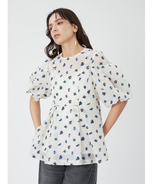 新品✨フレイアイディー　ドロップショルダーパフスリーブチュニック　ペプラム FRAY I.D（フレイアイディー）の「ドロップショルダー