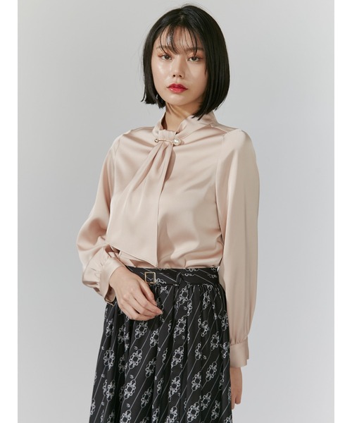 【TONAL】パールブラウス TONAL（トーナル）の「パールキーネックブラウス（シャツ
