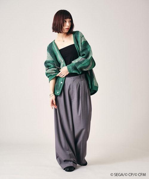 JOURNAL STANDARD（ジャーナルスタンダード）の「プロセカ WS jacquard knit（カーディガン/ボレロ・メンズ・グリーン/ピンク/ブルー系その他/パープル/イエロー・SMALL/MEDIUM/LARGE/X-LARGE）」の8枚目の写真