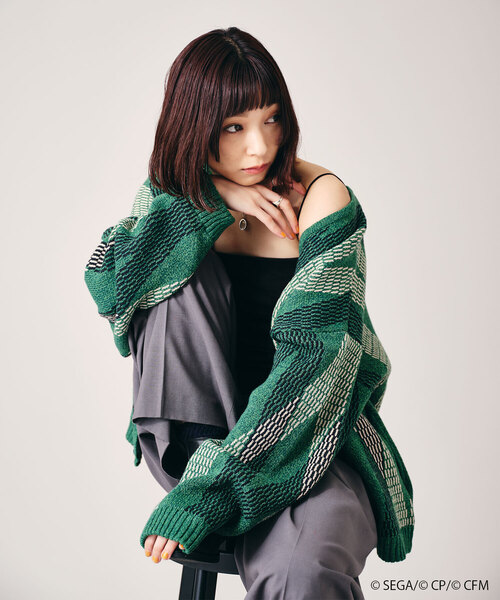 JOURNAL STANDARD（ジャーナルスタンダード）の「プロセカ WS jacquard knit（カーディガン/ボレロ・メンズ・グリーン/ピンク/ブルー系その他/パープル/イエロー・SMALL/MEDIUM/LARGE/X-LARGE）」の13枚目の写真