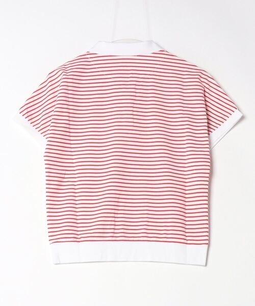 VIVA HEART(ビバハート)の「【VIVA HEART/GOLF】コットンベア天ボーダースキッパー半袖ポロ(ポロシャツ・レディース・レッド/オフホワイト/ブラック・42/40/38)」の13枚目の写真
