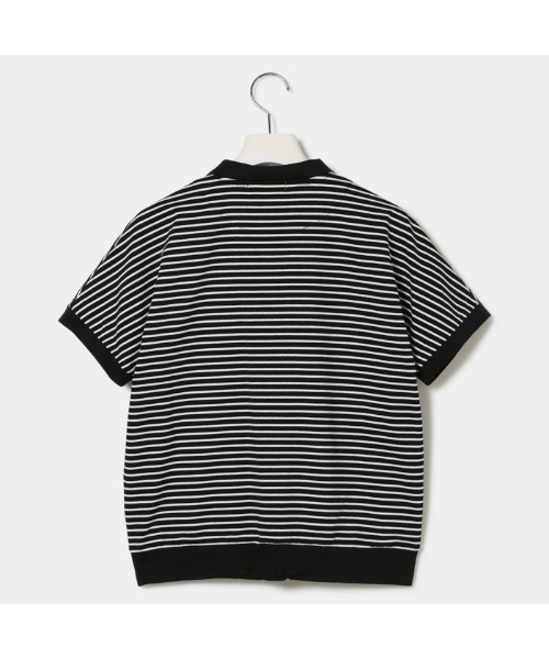 VIVA HEART(ビバハート)の「【VIVA HEART/GOLF】コットンベア天ボーダースキッパー半袖ポロ(ポロシャツ・レディース・レッド/オフホワイト/ブラック・42/40/38)」の9枚目の写真