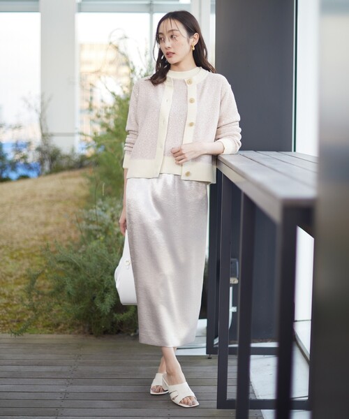 【AUBREY】メタリックナロースカート AUBREY】メタリックナロースカート – ANDREA&Co.