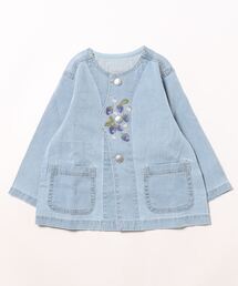 HAKKA BABY（ハッカベビー）の「[ベビー]いちご刺繍ストレッチデニムジャケット（デニムジャケット・キッズ）」