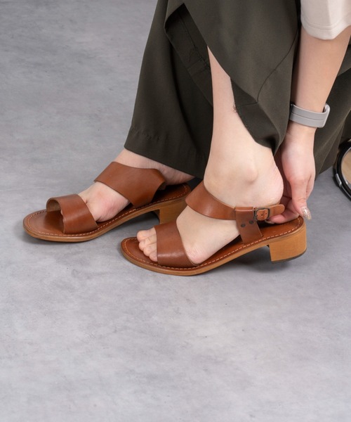 Rivel(リヴェル)の「【L’ ANGOLO DEL CUOIO/ランゴロデルクオイオ】レザーサンダル フラットサンダル(サンダル・レディース・ブラック/ブラウン・36/37/38/39)」の20枚目の写真