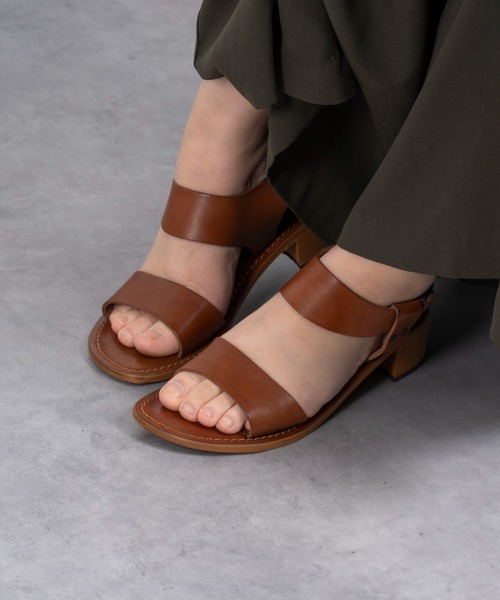 Rivel(リヴェル)の「【L’ ANGOLO DEL CUOIO/ランゴロデルクオイオ】レザーサンダル フラットサンダル(サンダル・レディース・ブラック/ブラウン・36/37/38/39)」の19枚目の写真