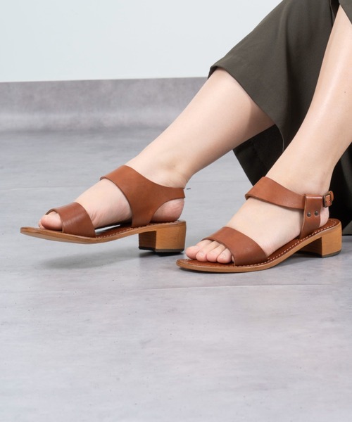 Rivel(リヴェル)の「【L’ ANGOLO DEL CUOIO/ランゴロデルクオイオ】レザーサンダル フラットサンダル(サンダル・レディース・ブラック/ブラウン・36/37/38/39)」の21枚目の写真