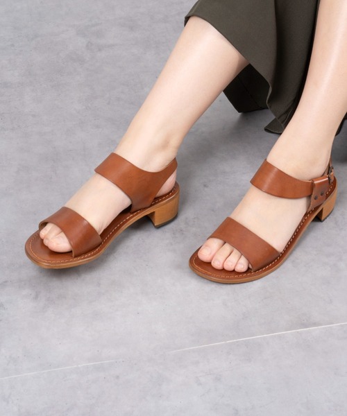 Rivel(リヴェル)の「【L’ ANGOLO DEL CUOIO/ランゴロデルクオイオ】レザーサンダル フラットサンダル(サンダル・レディース・ブラック/ブラウン・36/37/38/39)」の22枚目の写真