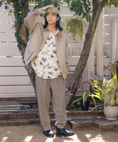 niko and...（ニコアンド）の「フラワーパターンロングスリーブシャツ（シャツ/ブラウス・メンズ・ブルー/アイボリー・MEDIUM/LARGE）」の13枚目の写真