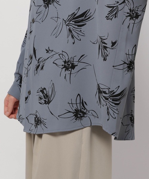 niko and...（ニコアンド）の「フラワーパターンロングスリーブシャツ（シャツ/ブラウス・メンズ・ブルー/アイボリー・MEDIUM/LARGE）」の15枚目の写真